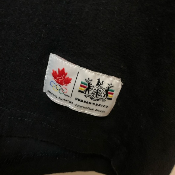 HUDSONS BAY COMPAPY Olyipic Cotton Long Sleeve Shirt with Maple Leaf Logo - Picture 6 of 8